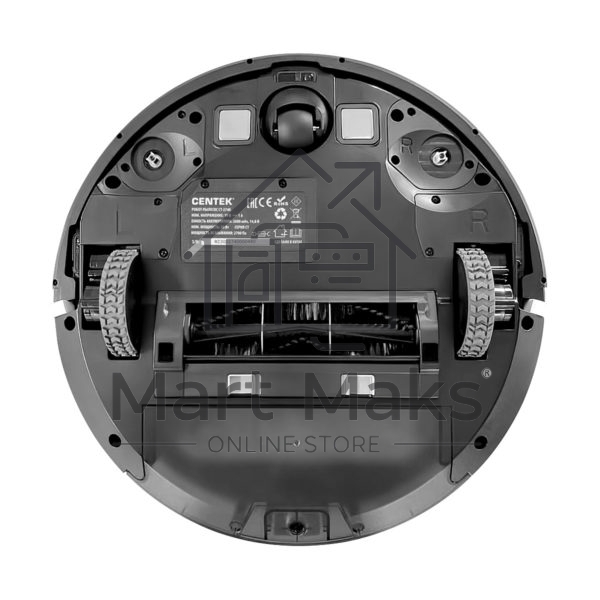 Робот-пылесос Centek CT-2740 черный/коричневый, 2600 мAч Li-Ion, уборка сухая/влажная, пылесборник контейнер 0.68 л
