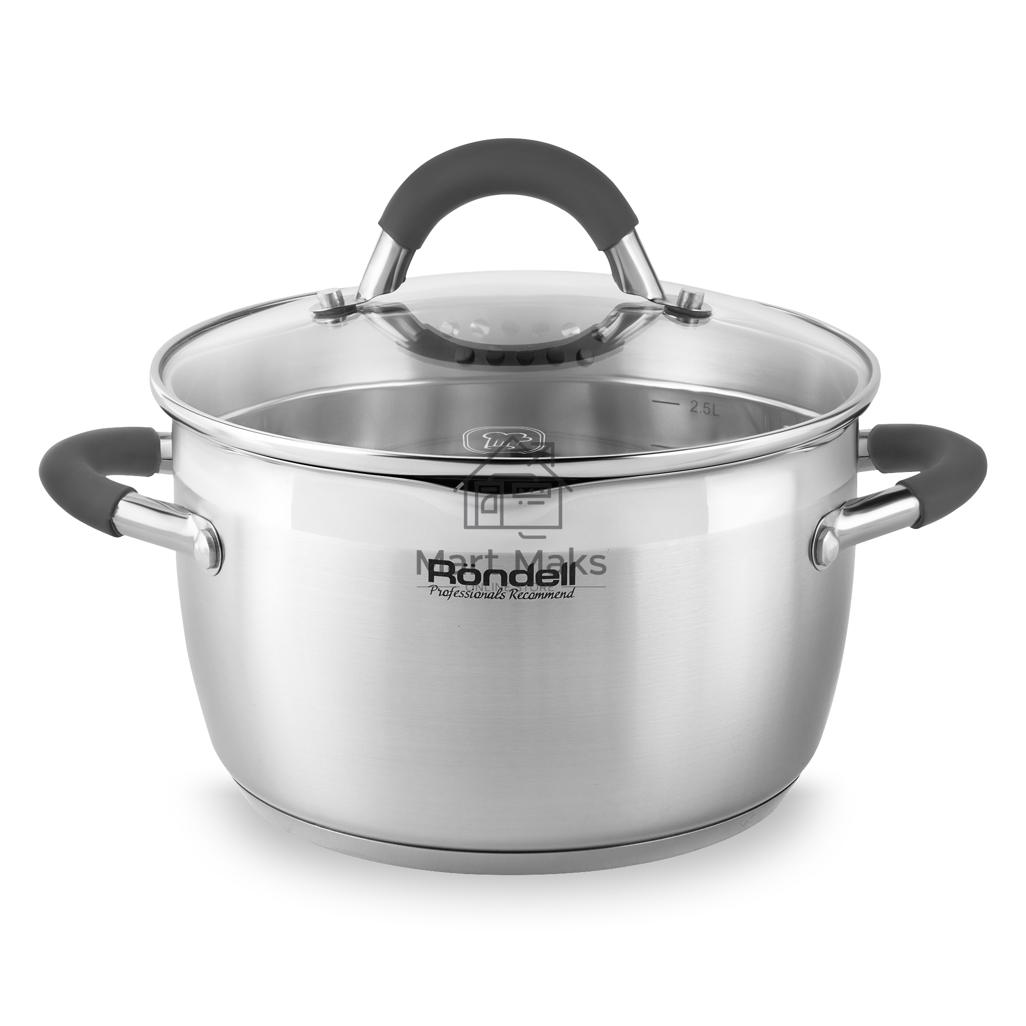 Набор посуды Flamme 4 предм.,кастрюли c/кр 20/24 см,нерж.сталь, RDS-339