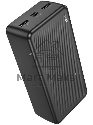 Портативный аккумулятор BOROFONE (6941991116438) BJ55B 30000mAh 2USB 2A LED-индикатор, черный