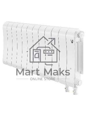 Радиатор биметаллический Royal Thermo Infinity 300 Bianco Traffico VR80 - 12 секц.