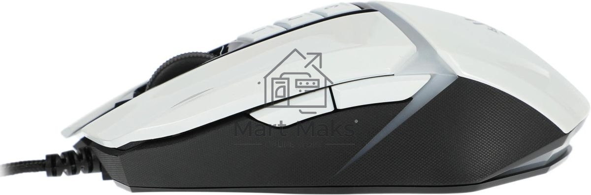 Мышь проводная A4Tech Bloody W60 Max белый, 10000 dpi, USB, кнопки - 10