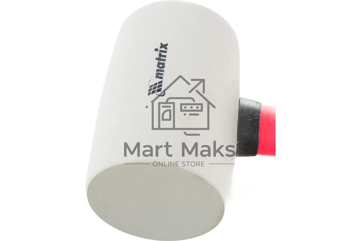 Киянка резиновая Matrix 11196 450 г, белая резина, фибергласовая рукоятка