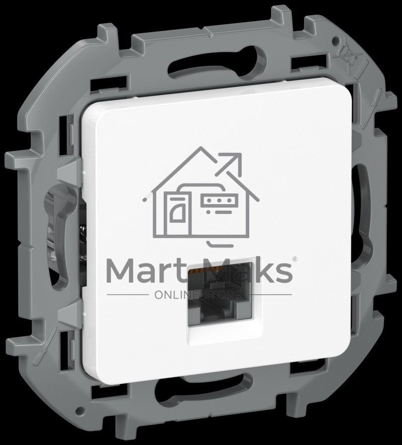 IEKINSPIRIA Розетка компьютерная RJ45 категория 5Е UTP 6738251 белый