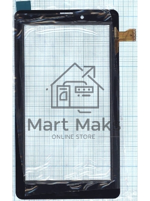 Сенсорное стекло (тачскрин) ZHPG-0452-R1, черное