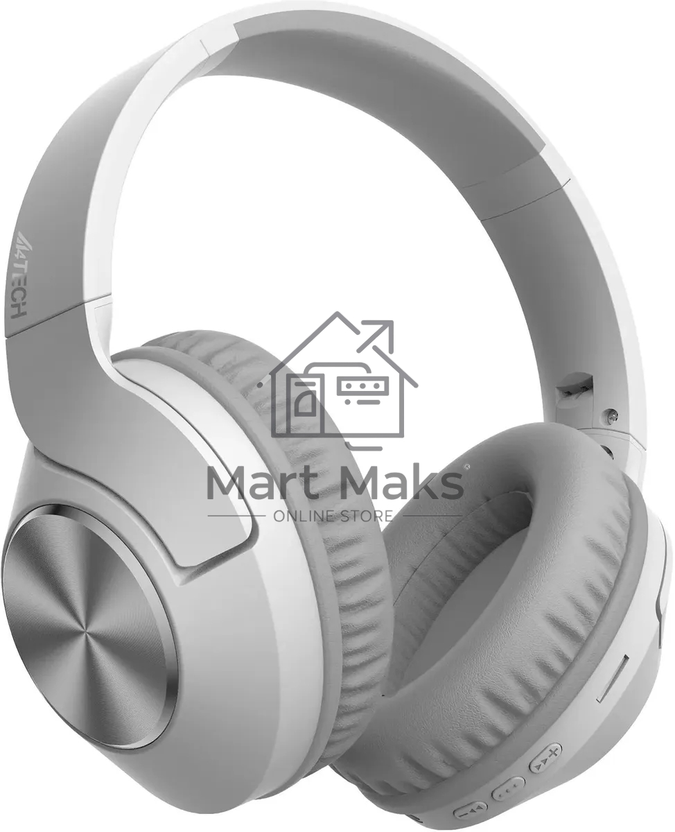 Наушники накладные A4Tech 2Drumtek BH300 белый/серый беспроводные bluetooth оголовье (BH300 GRAYISH WHITE)