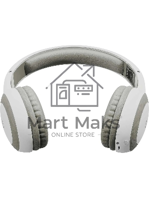 Гарнитура накладные Digma BT-15 белый/серый беспроводные bluetooth оголовье