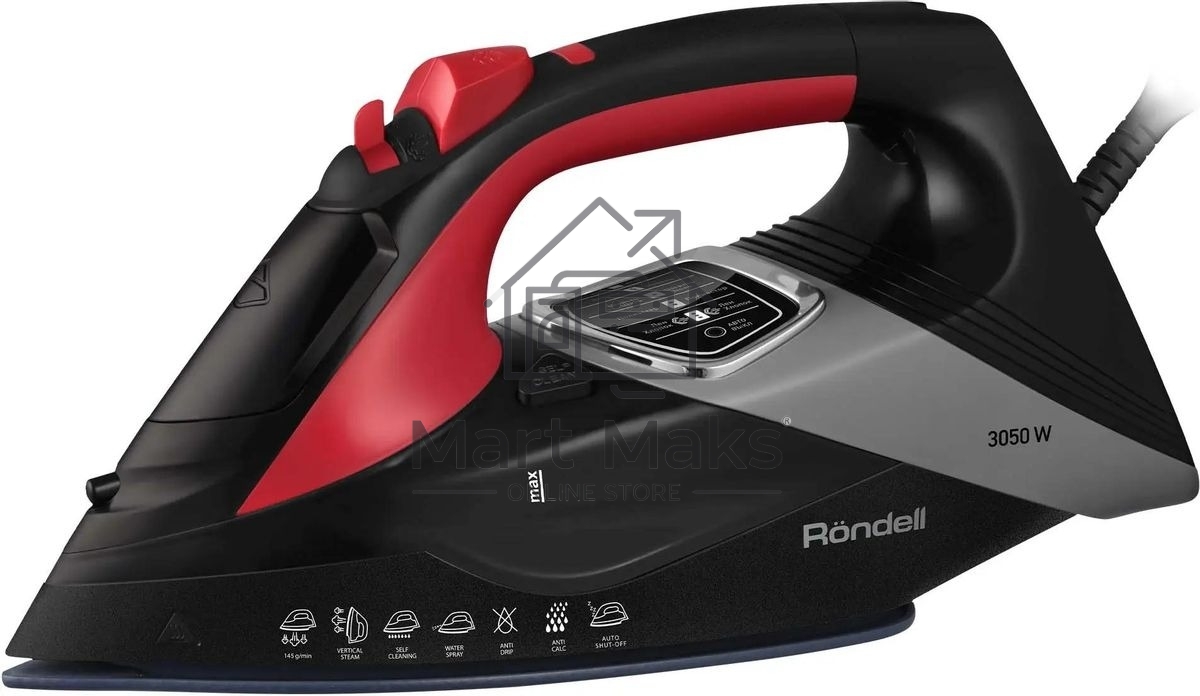 Утюг Rondell RDE-2001, 3050Вт, черный