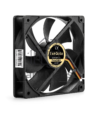 Вентилятор для корпуса ExeGate ExtraSilent ES12025H3P черный, 120 мм, 1450 об/мин, 24 дБ, 3 pin