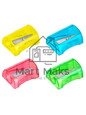 Точилка для карандашей ручная Deli EH032 Comico, 1 отверстие, пластик, ассорти, туба