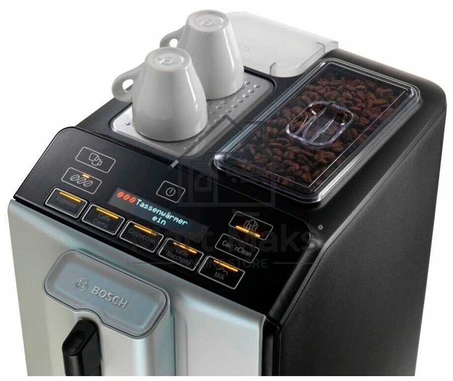 Кофемашина автоматическая Bosch TIS30351DE серебристый, исп. кофе - зерновой, 1.4 л, 1300 Вт, 15 Бар