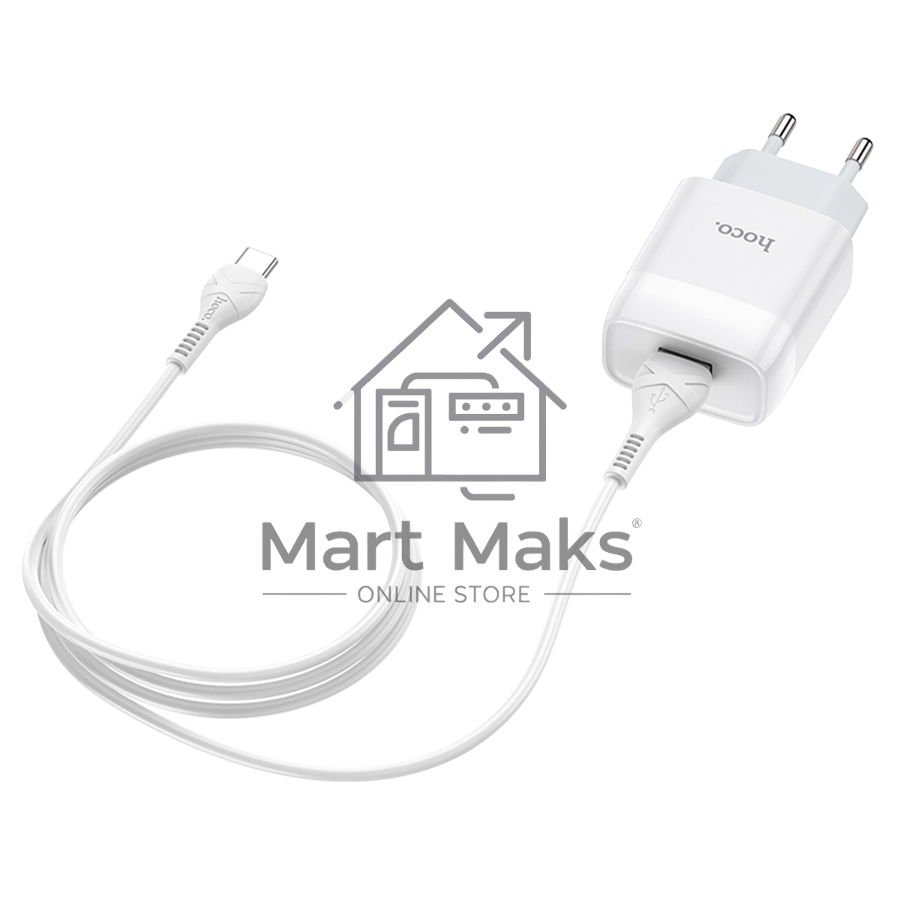 Сетевое зарядное устройство HOCO (6931474713018) для Type-C C72Aa White