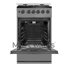 Плита газовая Maunfeld MGC50GCGR08D серый, конфорок 4 шт, духовка 59 л, 50 см x 89 см x 65 см