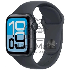 Умные часы Apple Watch SE 3 2025 A3325 44мм OLED корп.темная ночь Sport Band рем.темная ночь разм.брасл.:M/L (MEHQ4LW/A)