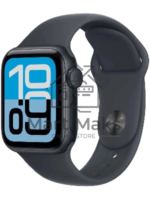 Смарт-часы Apple Watch SE 3 2025 A3325 44мм OLED корп.темная ночь Sport Band рем.темная ночь разм.брасл.:M/L (MEHQ4LW/A)