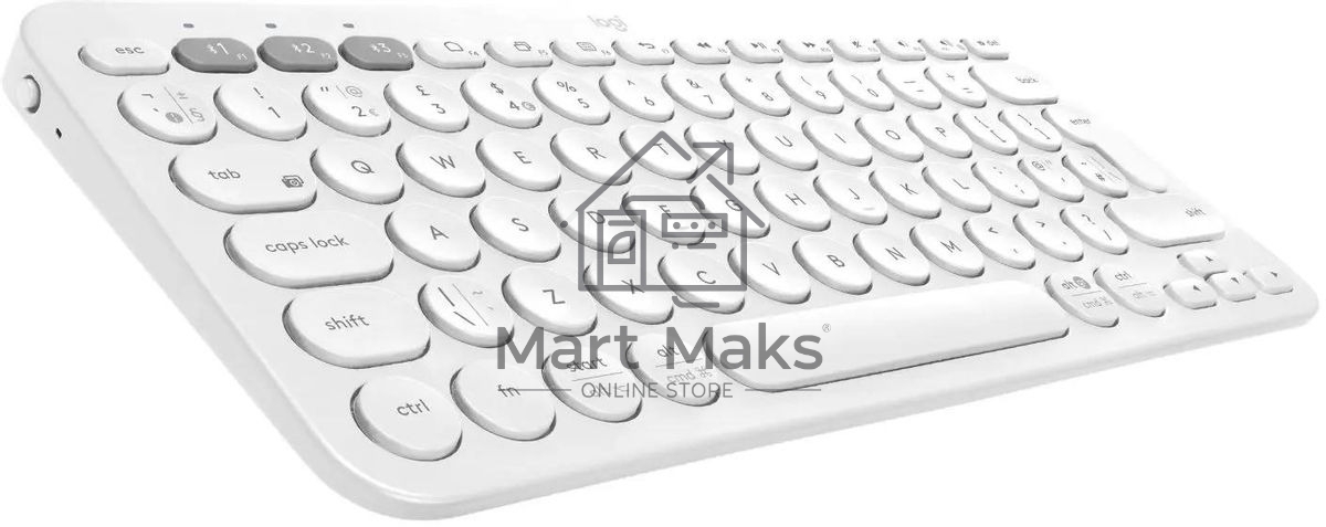 Клавиатура беспроводная Logitech K380, Bluetooth, белый