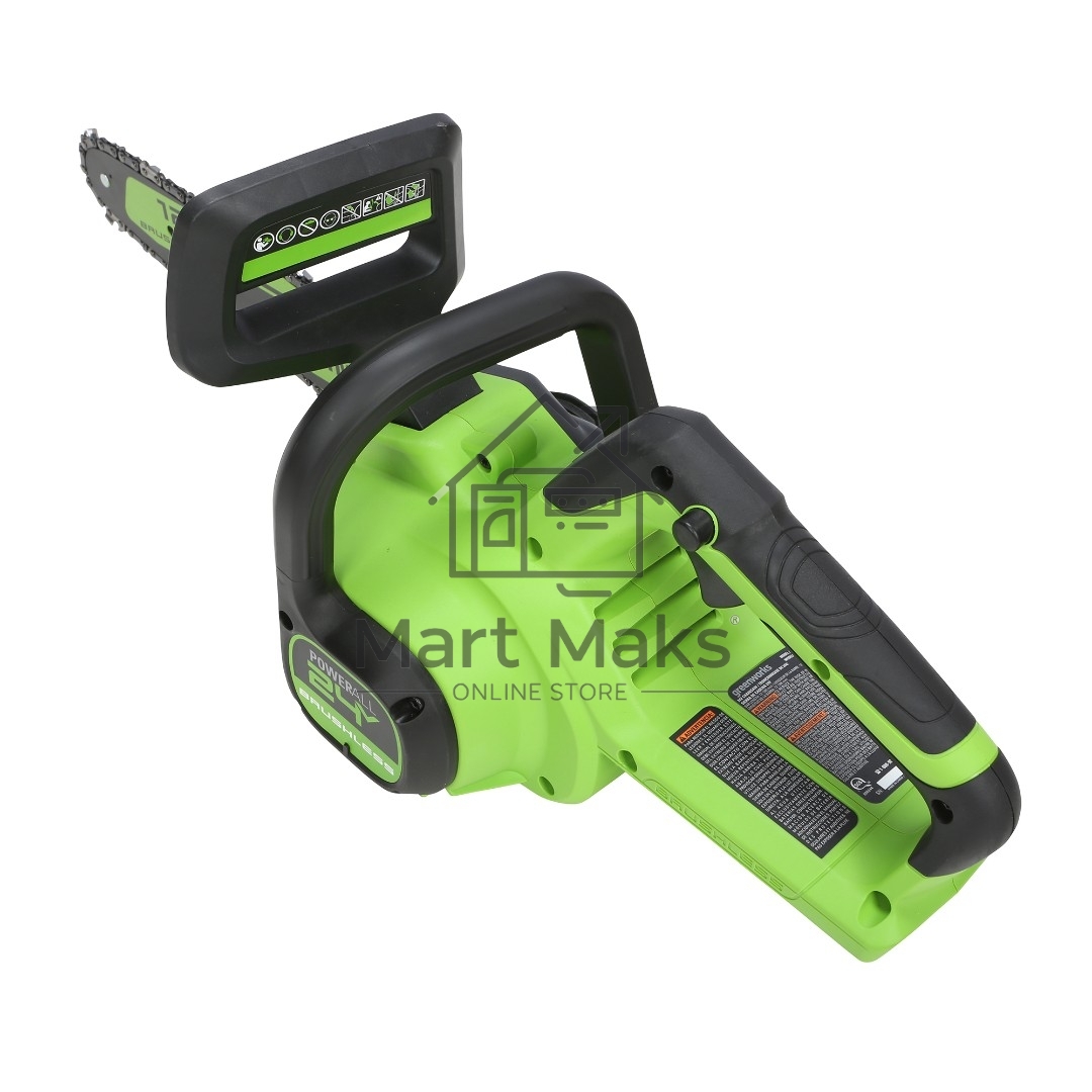 Цепная пила аккумуляторная GreenWorks GD24CS30K4, 24V, 30см, бесщеточная, c АКБ 4 Ач и ЗУ (2007007UB)