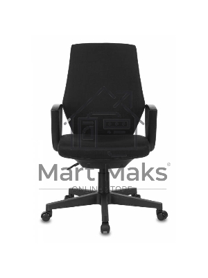 Кресло компьютерное Бюрократ CH-545 черный 38-418, крестовина пластик