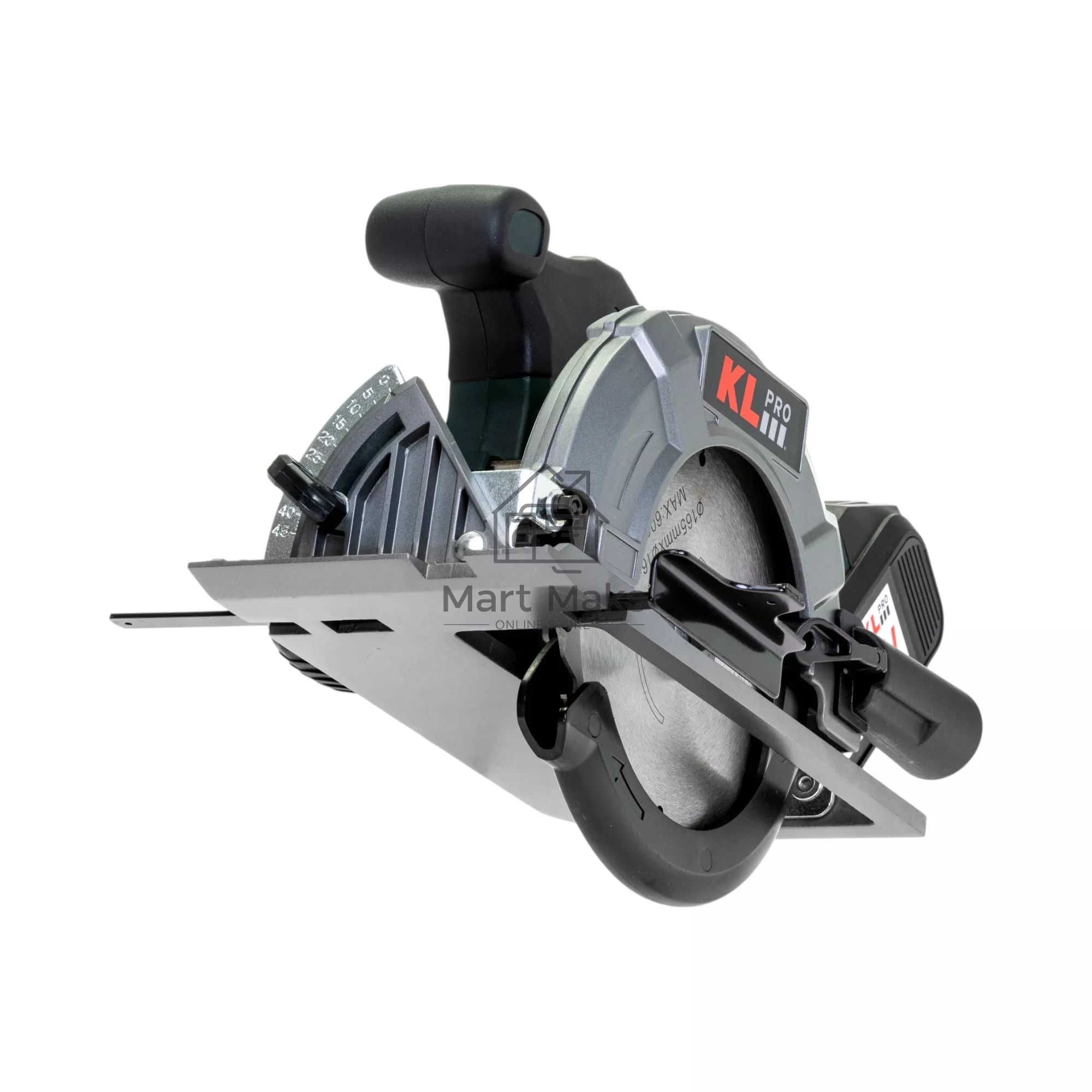 Профессиональная пила циркулярная бесщеточная KLPRO KLDAT18B-80 (18 В / 8,0 А·ч, 3650 об/мин, 165мм)