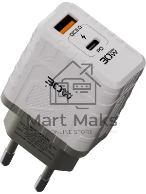 Сетевое зарядное устройство Defender UPA-132 30W, USB A+C, белый