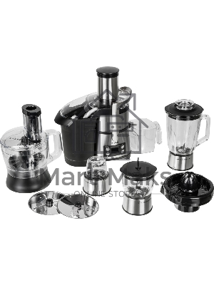 Кухонный комбайн Kitfort KT-1395 800Вт серебристый/черный