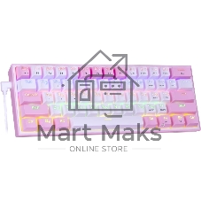 Клавиатура Redragon Fizz проводная, USB Type-A, розовый