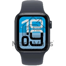 Умные часы Apple Watch SE 3 2025 A3325 44мм OLED корп.темная ночь Sport Band рем.темная ночь разм.брасл.:M/L (MEHQ4HN/A)