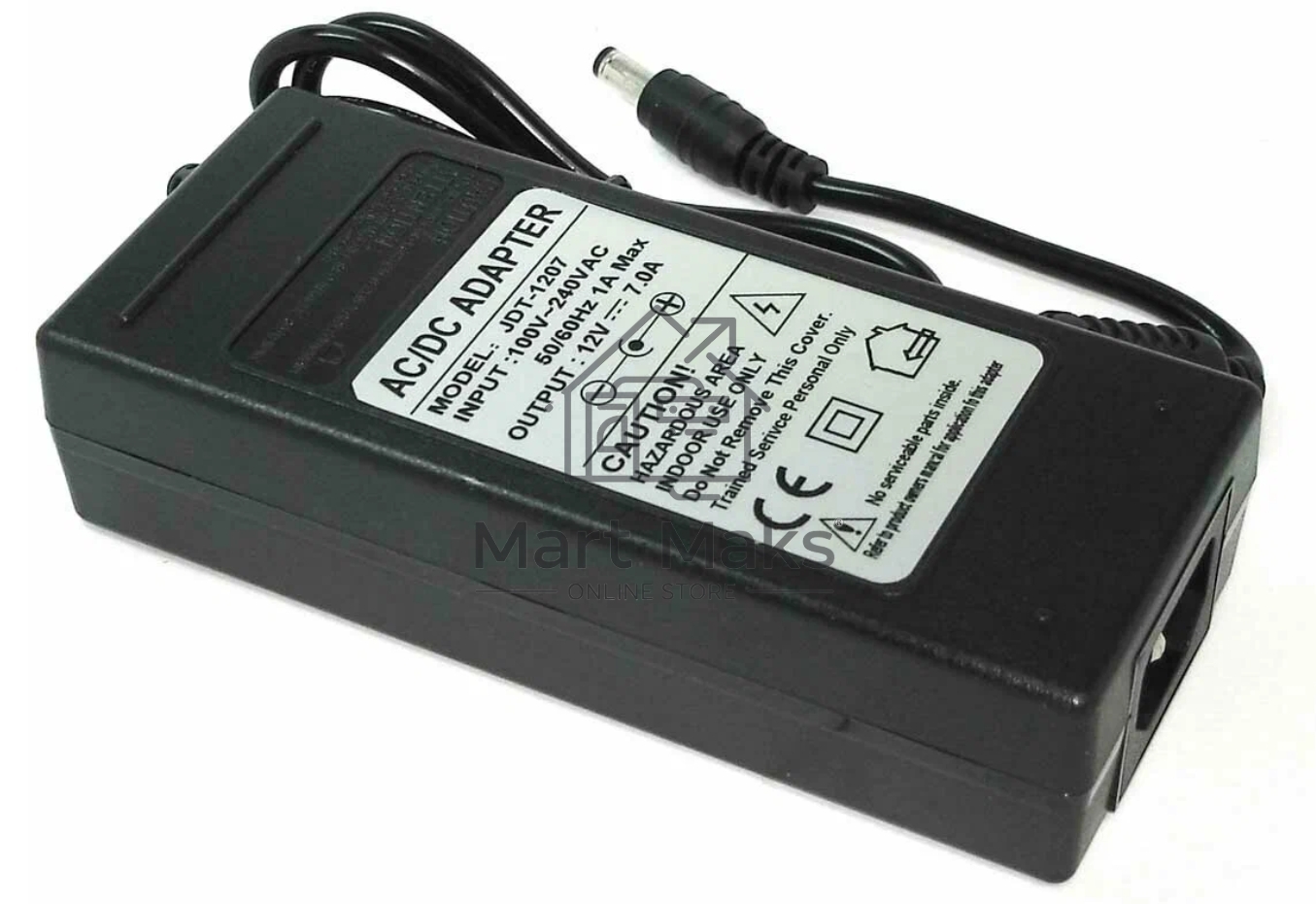 Блок питания для монитора и телевизора LCD 12V, 7A (5.5 x 2.5 mm) OEM