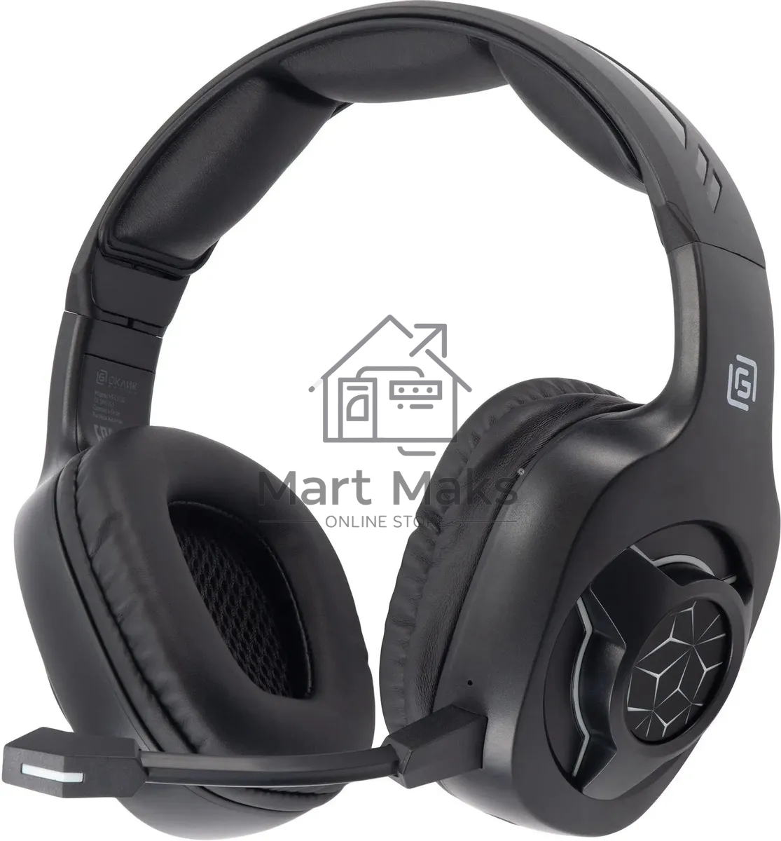 Наушники с микрофоном Оклик HS-L575G черный накладные BT оголовье (1895253)