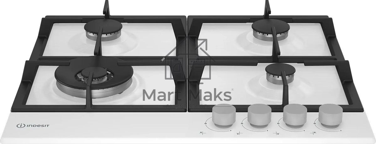 Газовая варочная панель Indesit THPM 642 WS/WH/I, независимая, белый