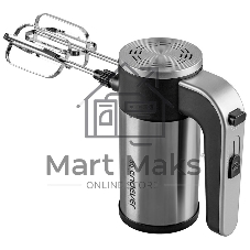 Миксер Endever Sigma-12 c чашей, черный/стальной, 800 Вт, 2 вида насадок, 5 скоростей