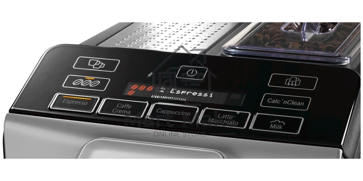 Кофемашина автоматическая Bosch TIS30351DE серебристый, исп. кофе - зерновой, 1.4 л, 1300 Вт, 15 Бар