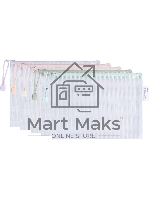 Папка на молнии ZIP Deli Colorful EF281 A5 ПВХ 0.23мм, ассорти, цвет молнии ассорти