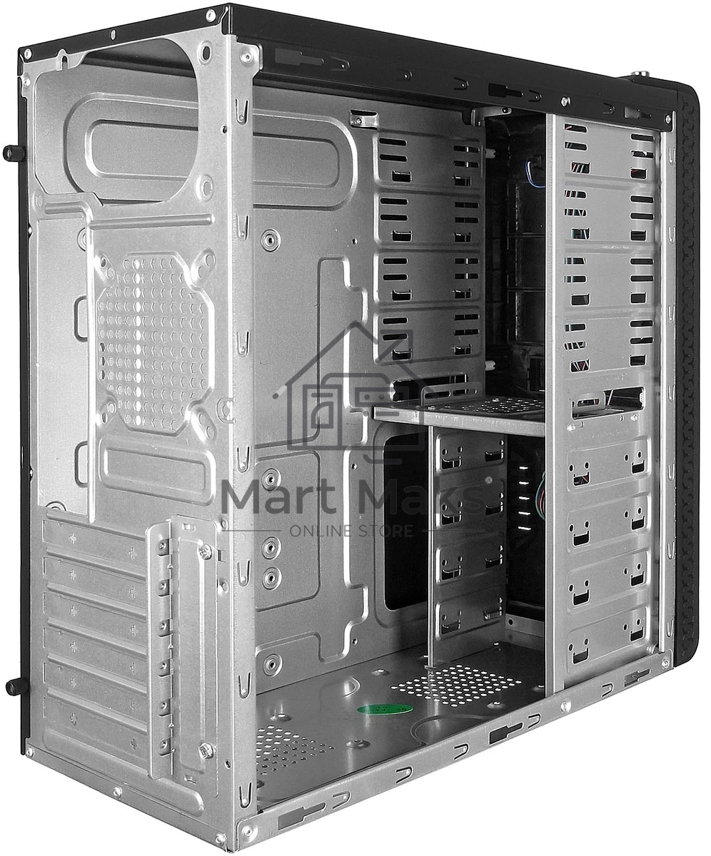 Компьютерный корпус Miditower ExeGate UN-604-UNS500 (ATX, БП UNS500 с вент. 12см, 2*USB+2*USB 3.0, аудио, черный)