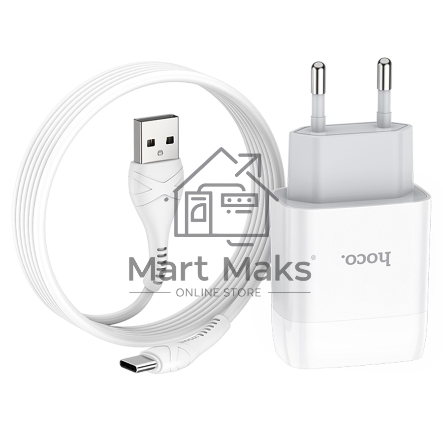 Сетевое зарядное устройство HOCO (6931474713018) для Type-C C72Aa White