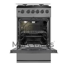 Плита газовая Maunfeld MGC50GCGR08D серый, конфорок 4 шт, духовка 59 л, 50 см x 89 см x 65 см