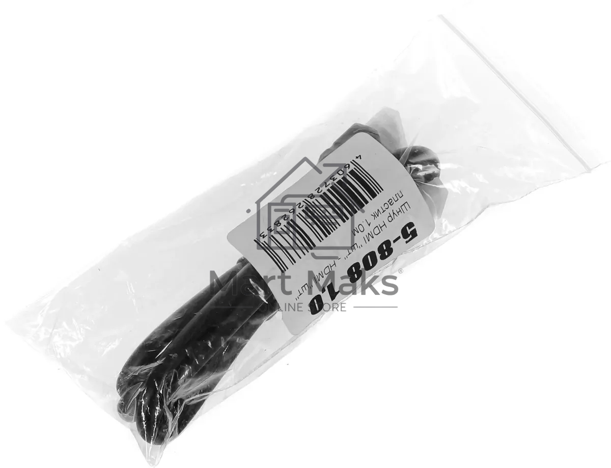 Кабель аудио-видео Premier 5-808 HDMI (m)/HDMI (m) 1м. позолоч.конт. черный (5-808 1.0)