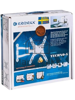 Кронштейн для телевизора Kromax TECHNO-5 белый, 15