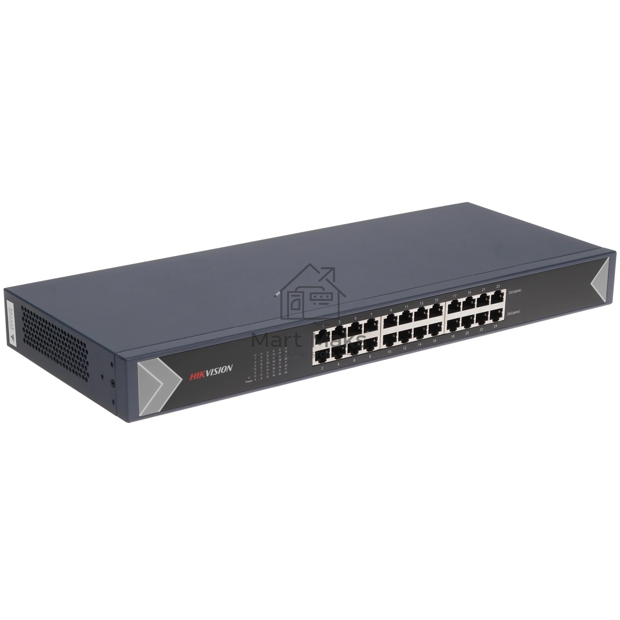 Коммутатор Hikvision DS-3E0524-E(C), 24×1 Гбит/с, неуправляемый