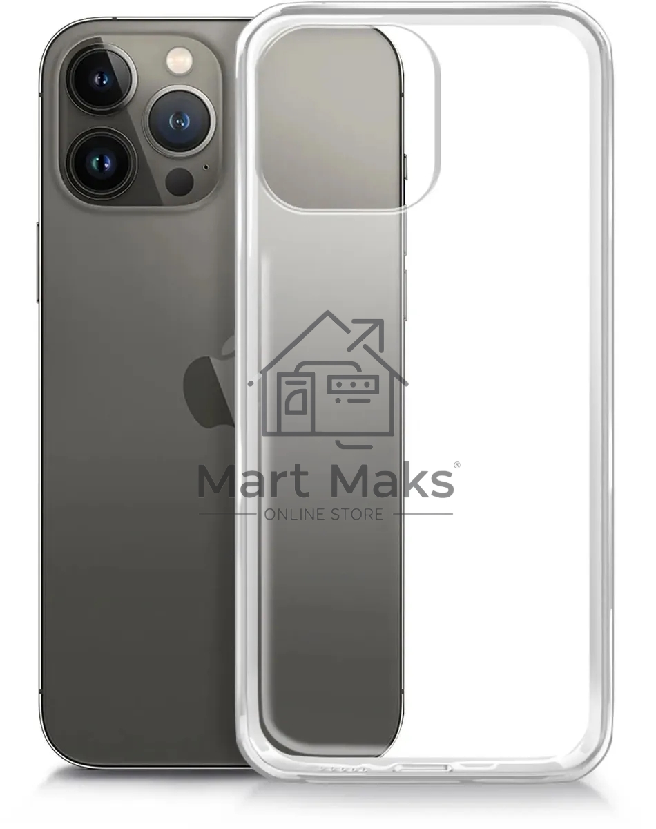 Чехол (клип-кейс) BORASCO для Apple iPhone 13 Pro Max, прозрачный