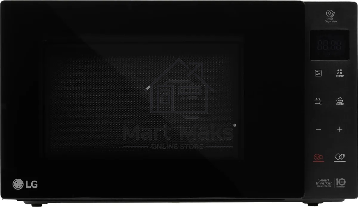Микроволновая печь LG MW23R35GIB инвертор, черный, 23 л, 1000 Вт, переключатели - сенсор