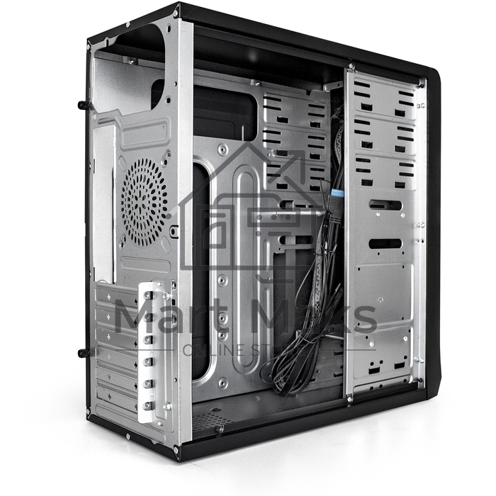 Компьютерный корпус Miditower ExeGate CP-603UB-UNS350 (ATX, БП UNS350 с вент. 12см, 2*USB, аудио, черный)