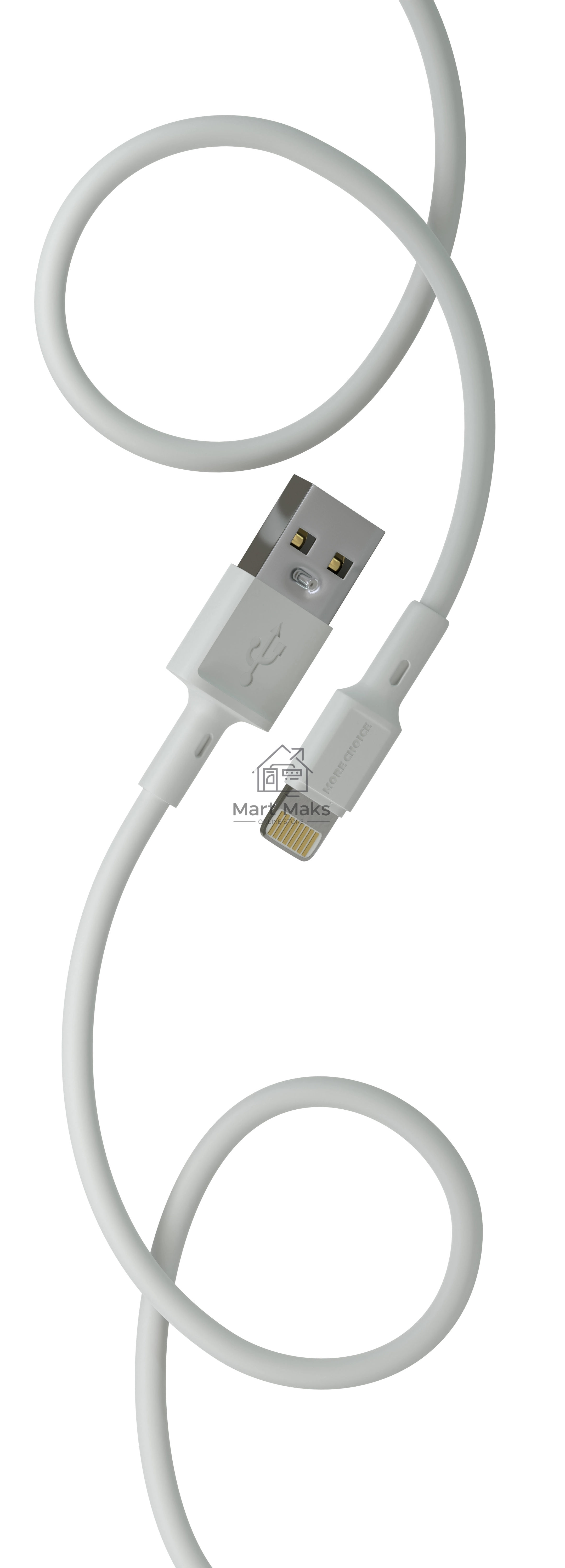 Зарядное устройство MORE CHOICE (4610196409028) NC11i СЗУ 2USB 2.4A для Lightning 8-pin белый