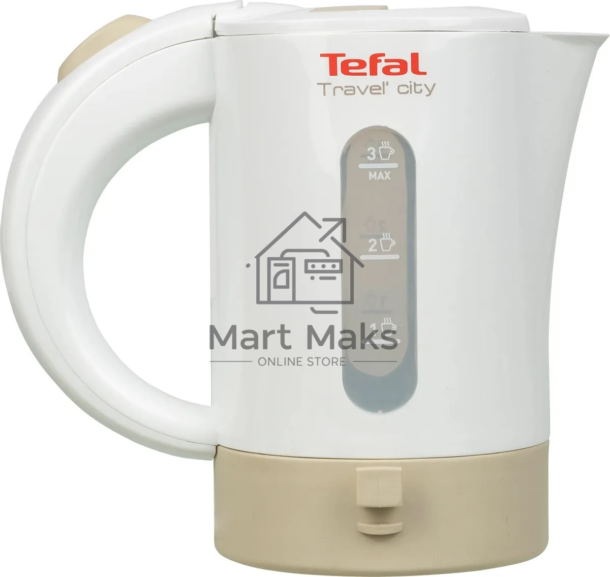 Чайник электрический Tefal KO120130 0.5л. 650Вт белый/бежевый(корпус: пластик)