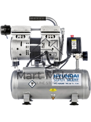 Компрессор безмасляный поршневой HYUNDAI HYC 14206LMS бесшумный.