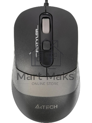Мышь проводная A4Tech Fstyler FM10 черный/серый, 1600 dpi, USB, кнопки - 4