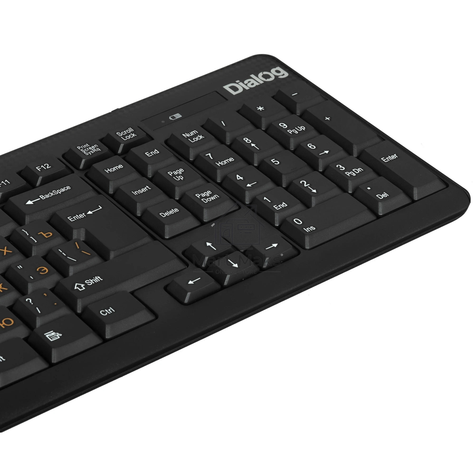 Комплект клавиатура+мышь Dialog Pointer KMROP-4020U беспроводной, USB, 1600 DPI, чёрный