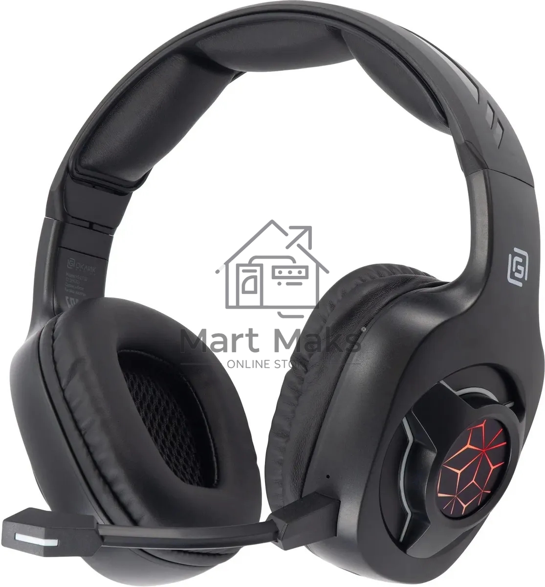 Наушники с микрофоном Оклик HS-L575G черный накладные BT оголовье (1895253)