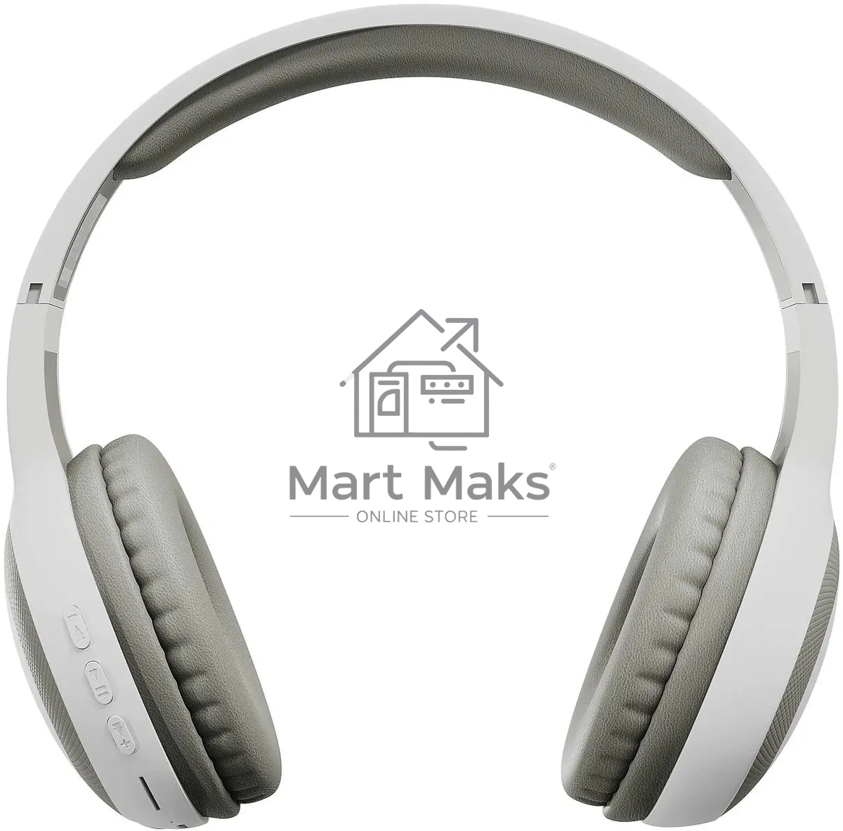 Гарнитура накладные Digma BT-15 белый/серый беспроводные bluetooth оголовье