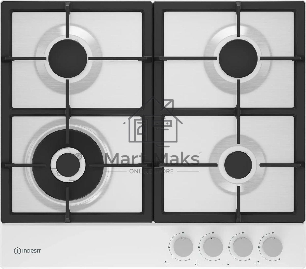 Газовая варочная панель Indesit THPM 642 WS/WH/I, независимая, белый