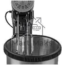Миксер Endever Sigma-12 c чашей, черный/стальной, 800 Вт, 2 вида насадок, 5 скоростей